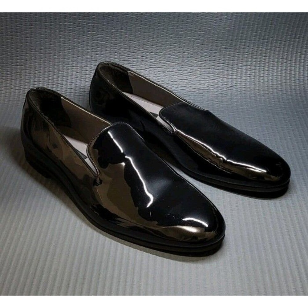 To Boot New York Lucca Loafers Slip On Black Patent Formal Wedding Men's 13